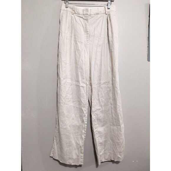 Aritzia babaton sadiki linen blend pants size 12 - Picture 1 of 8